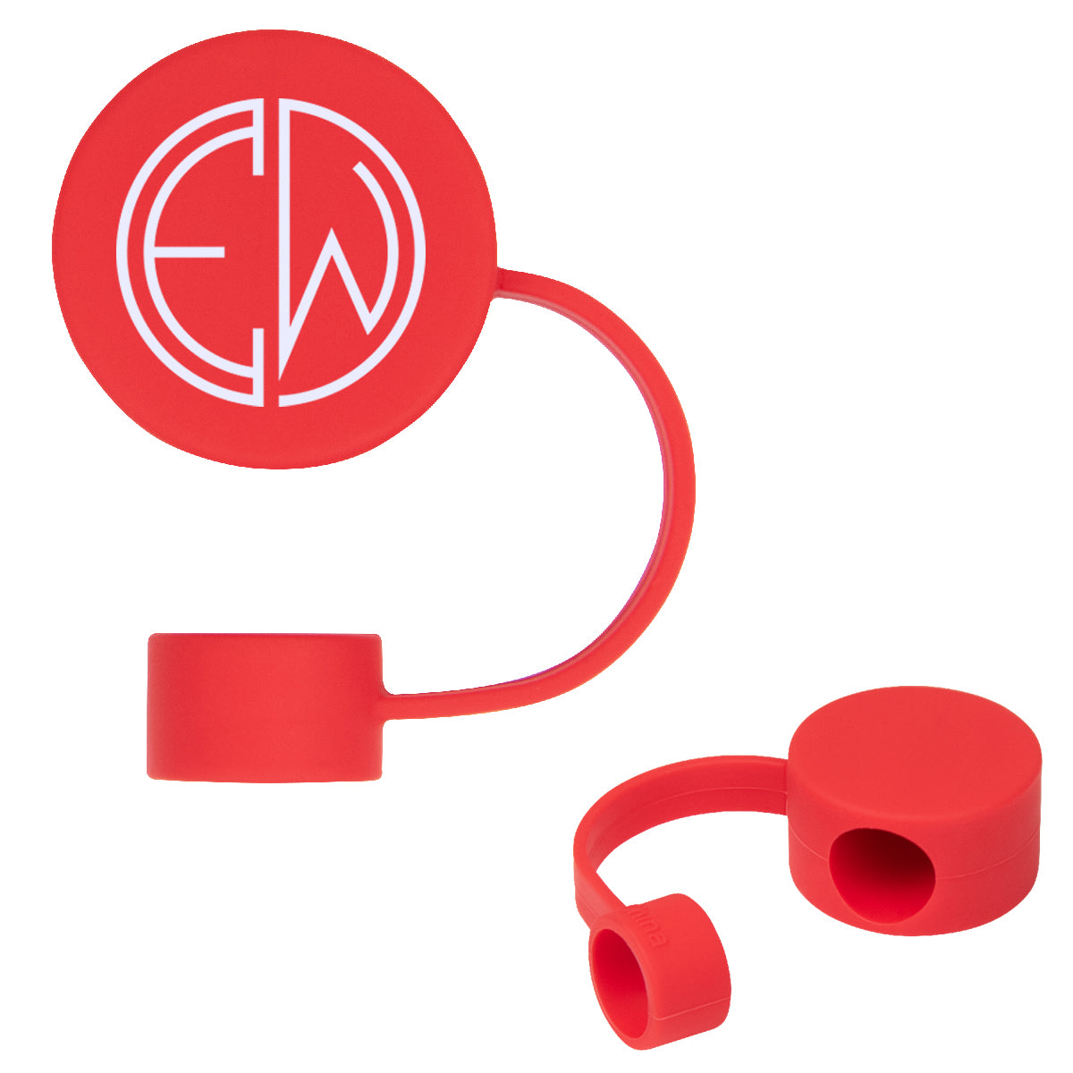Straw Topper for Intrepid 40 oz Tumblers - Red - Silk Screen