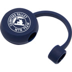 Straw Topper in Recycled Silicone - Navy - Front