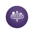 Stress Reliever Shaped Like a Ball - Purple - Pad Print