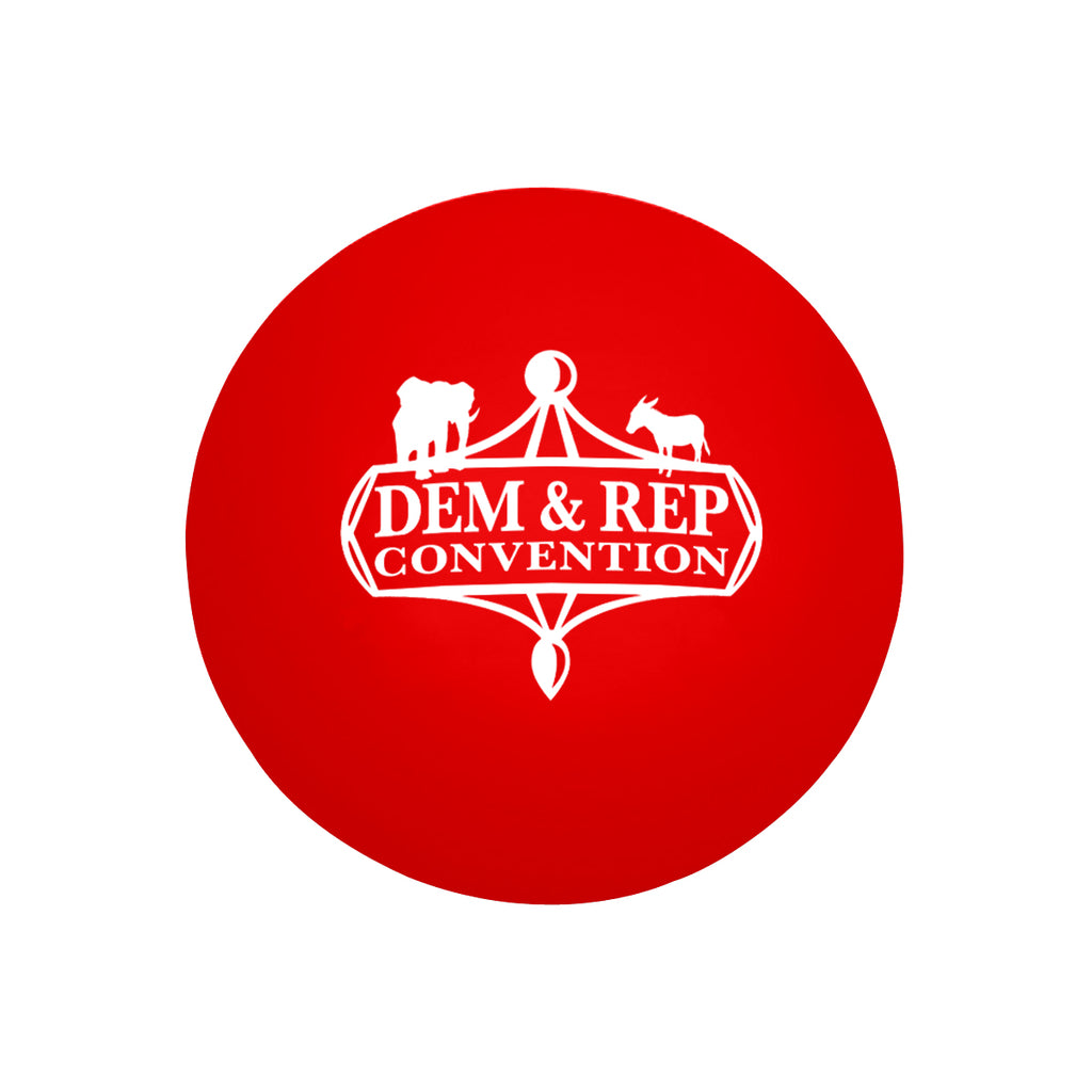 Stress Reliever Shaped Like a Ball - Red - Pad Print