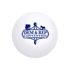 Stress Reliever Shaped Like a Ball - White - Pad Print