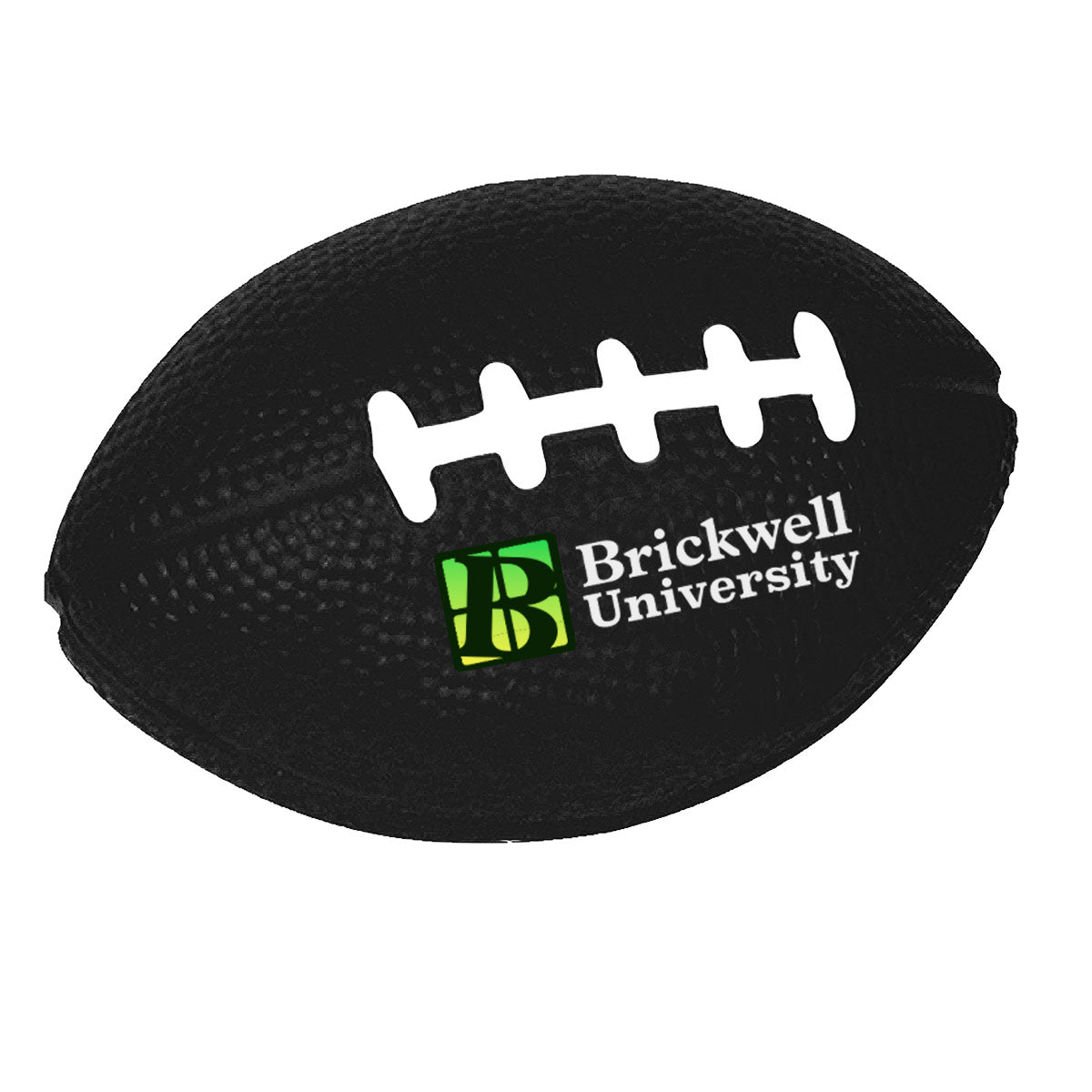 Stress Reliever Shaped Like a Football - Black - Full Color