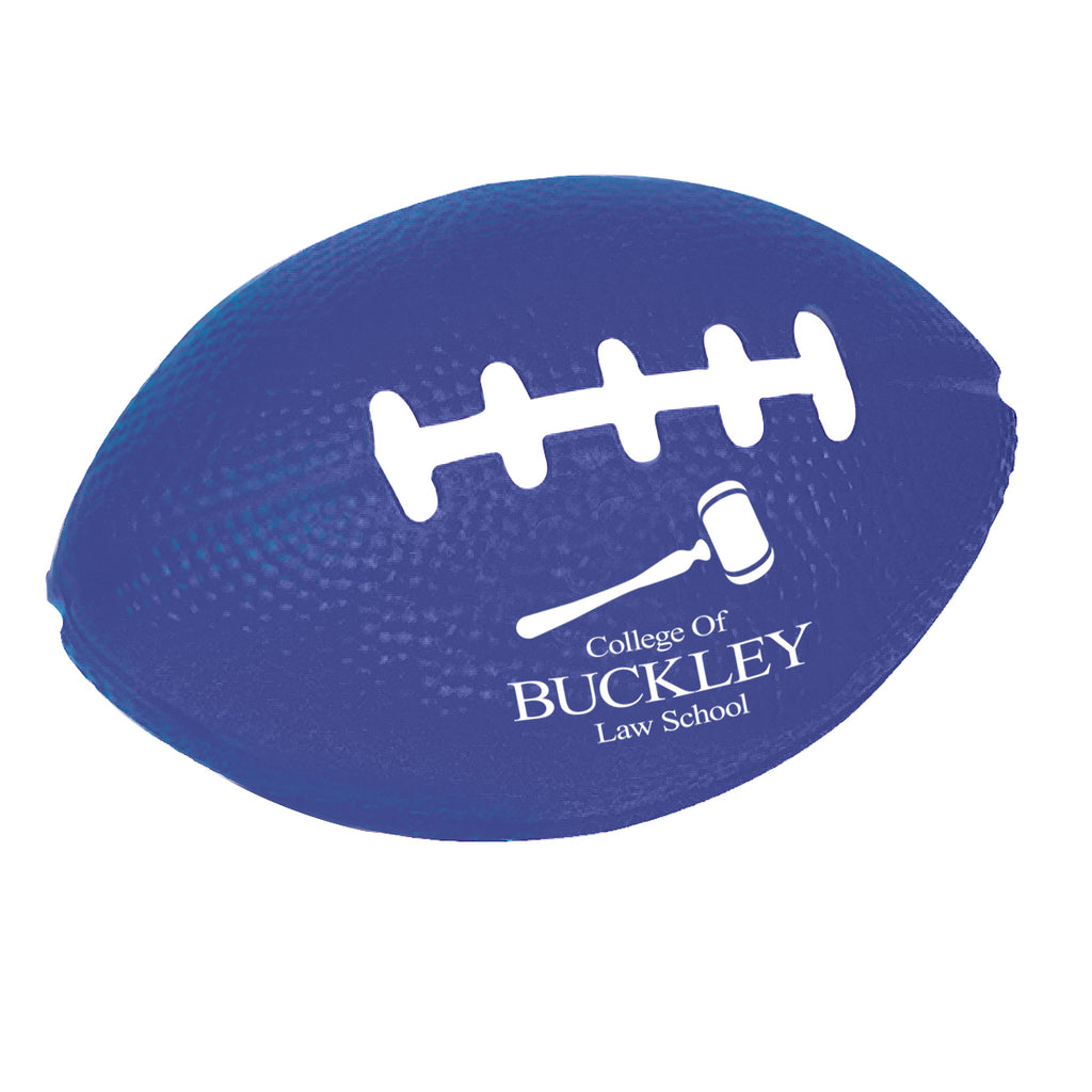 Stress Reliever Shaped Like a Football - Blue - Pad Print