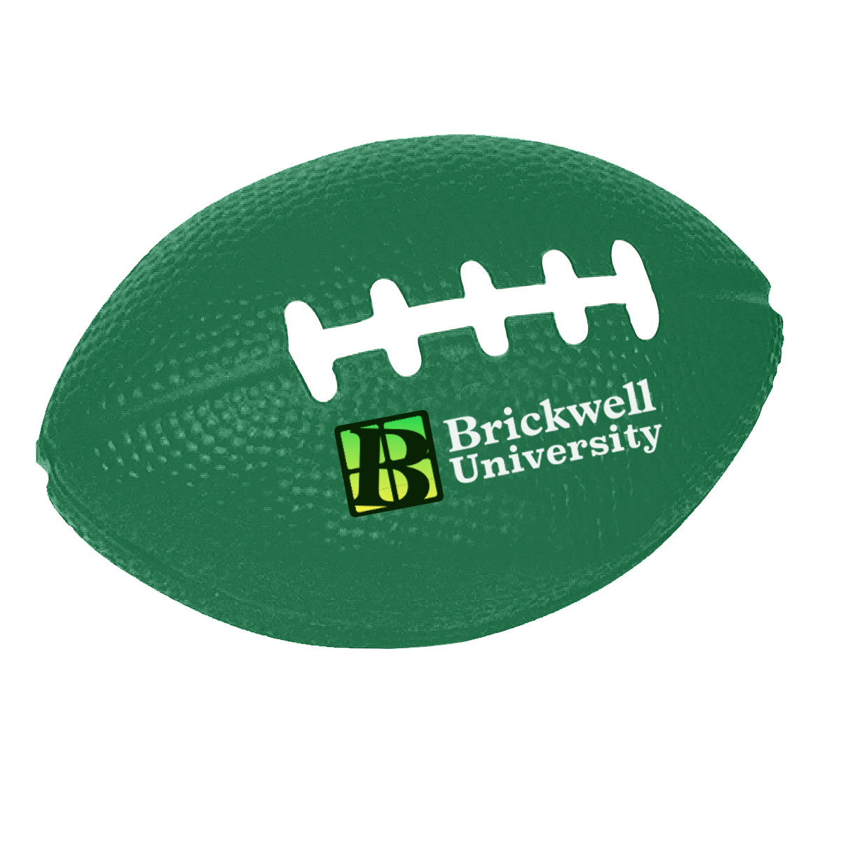 Stress Reliever Shaped Like a Football - Forest Green - Full Color