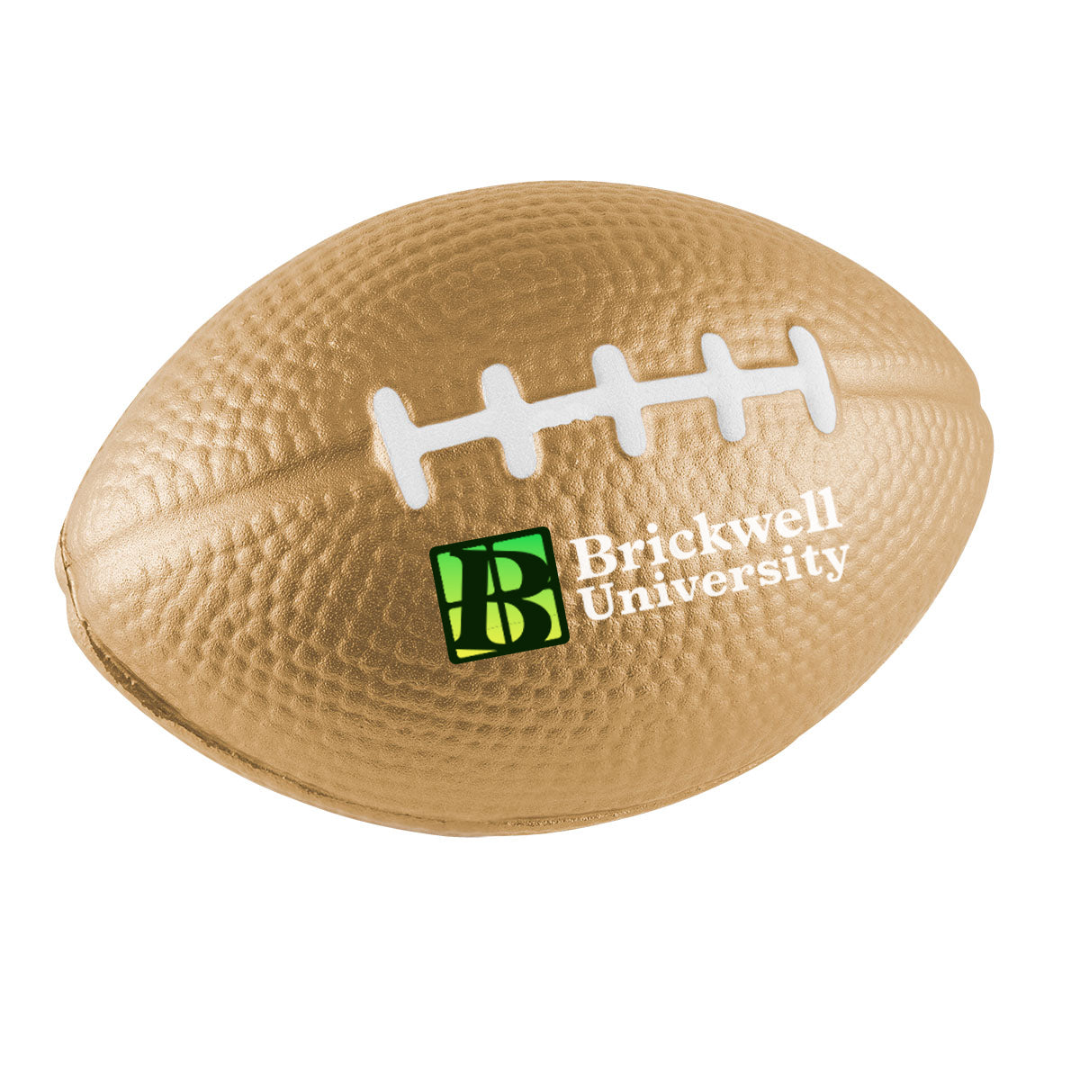 Stress Reliever Shaped Like a Football - Gold - Full Color