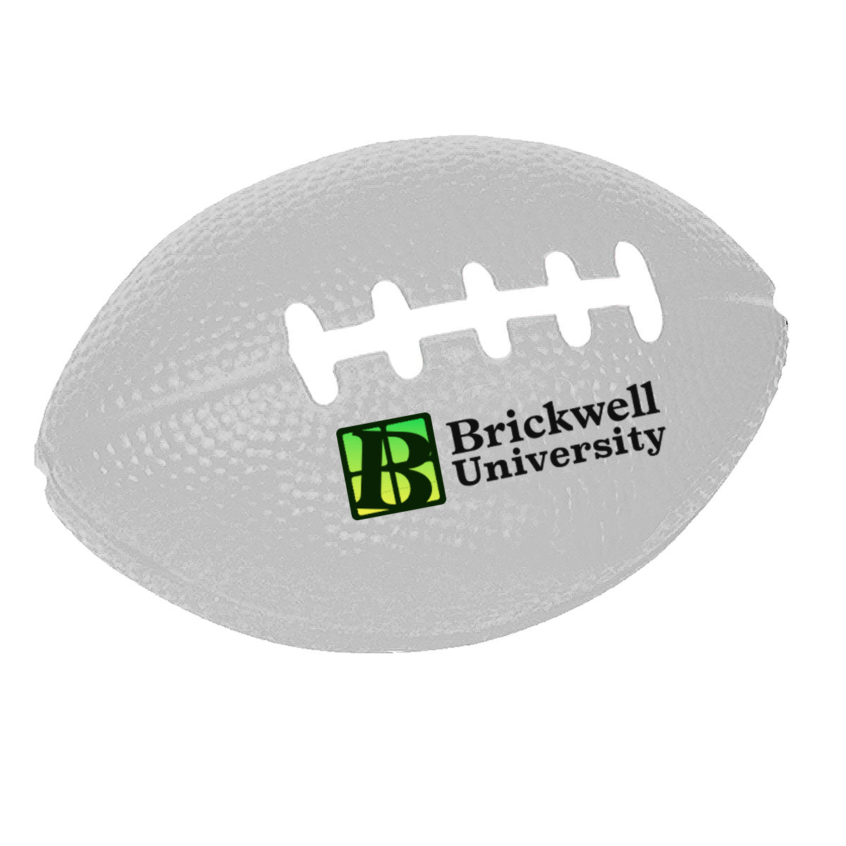 Stress Reliever Shaped Like a Football - Gray - Full Color