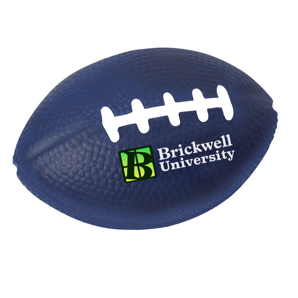 Stress Reliever Shaped Like a Football - Navy - Full Color