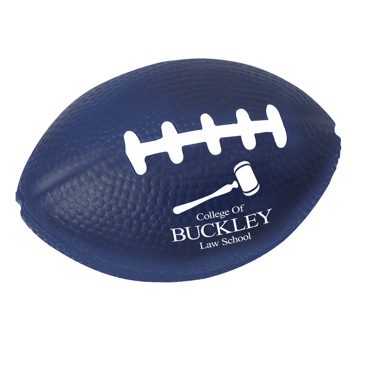 Stress Reliever Shaped Like a Football - Navy - Pad Print