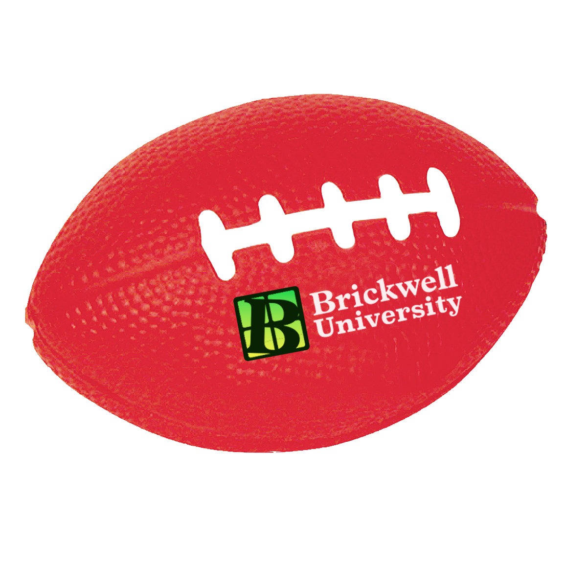 Stress Reliever Shaped Like a Football - Red - Full Color