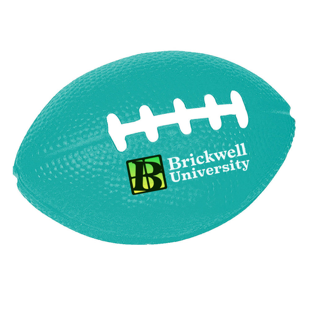 Stress Reliever Shaped Like a Football - Teal - Full Color
