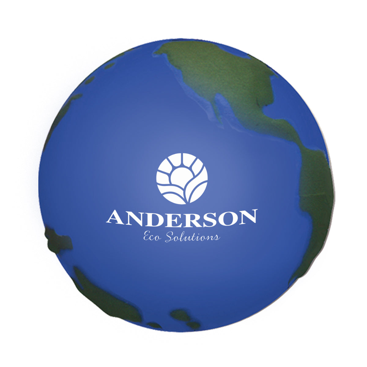 Stress Reliever Shaped Like a Globe - Pad Print