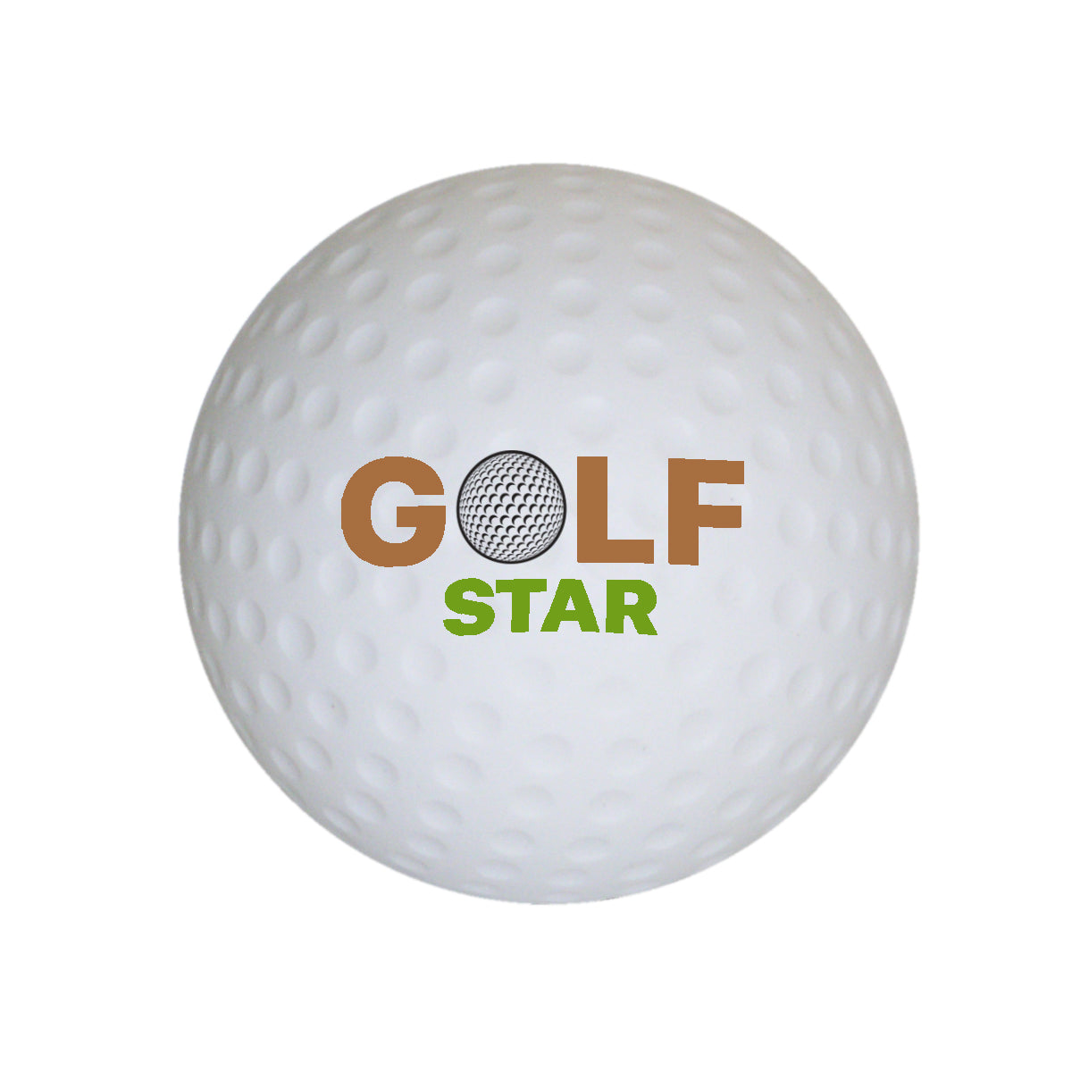 Stress Reliever Shaped Like a Golf Ball - White - Full Color
