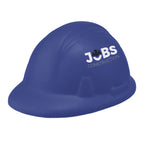 Stress Reliever Shaped Like a Hard Hat - Blue - Full Color