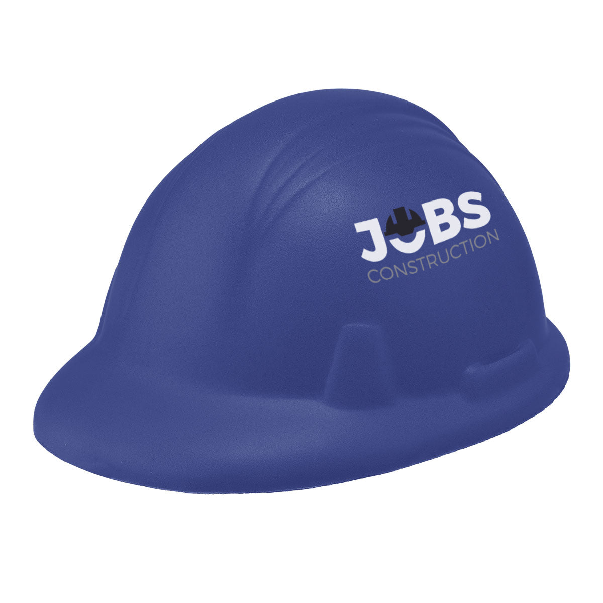 Stress Reliever Shaped Like a Hard Hat - Blue - Full Color