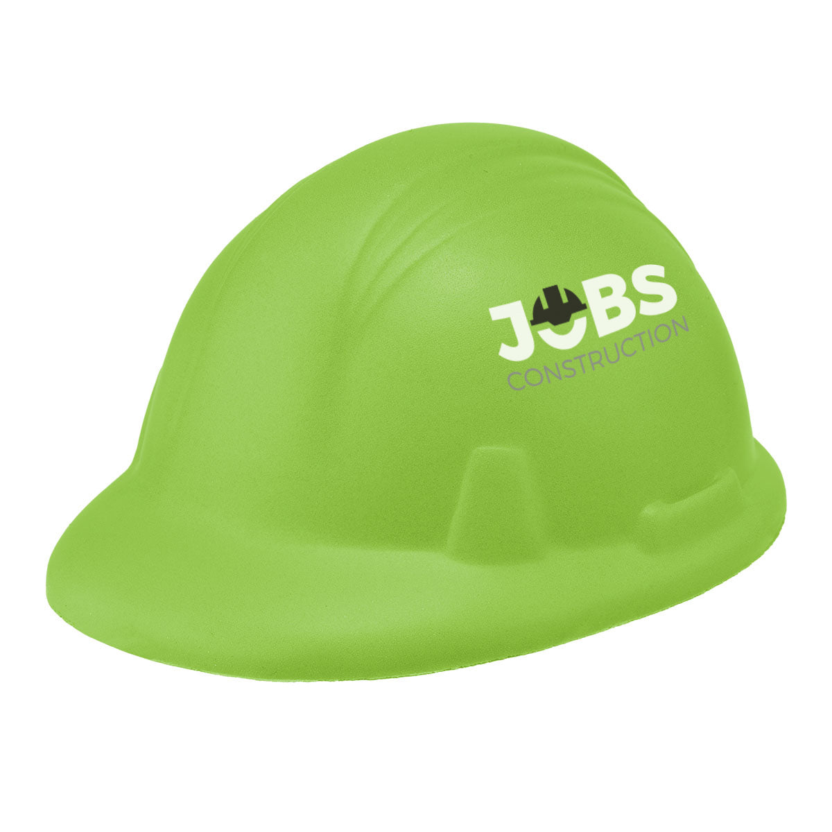Stress Reliever Shaped Like a Hard Hat - Lime Green - Full Color