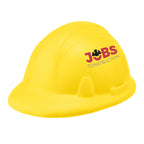 Stress Reliever Shaped Like a Hard Hat - Yellow - Full Color