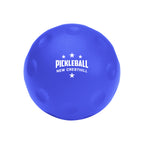 Stress Reliever Shaped Like a Pickleball - Blue - Pad Print