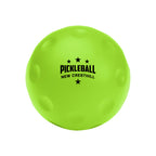 Stress Reliever Shaped Like a Pickleball - Lime Green - Pad Print