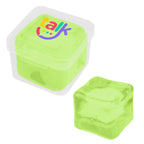 Stress Toy, Squishy Cube - Lime Green - Full Color