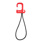 Stretch Cord Hook and Carabiner - Red - Pad Print