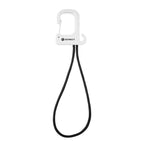 Stretch Cord Hook and Carabiner - White - Pad Print