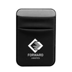 Stretch Phone Wallet, Magnetic - Black - Silk Screen