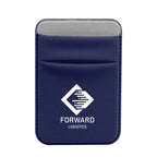 Stretch Phone Wallet, Magnetic - Navy - Silk Screen