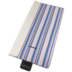 Striped Picnic and Beach Blanket, 60 x 80 Inches - Royal - Photo