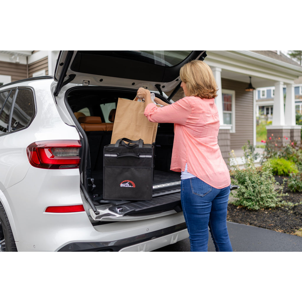 Structure Collapsible Cargo Organizer with Removable Cooler Embroidery - Black - View 7