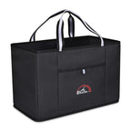 Structure Extra Large Utility Tote in Recycled PET Embroidery - Black - View 2