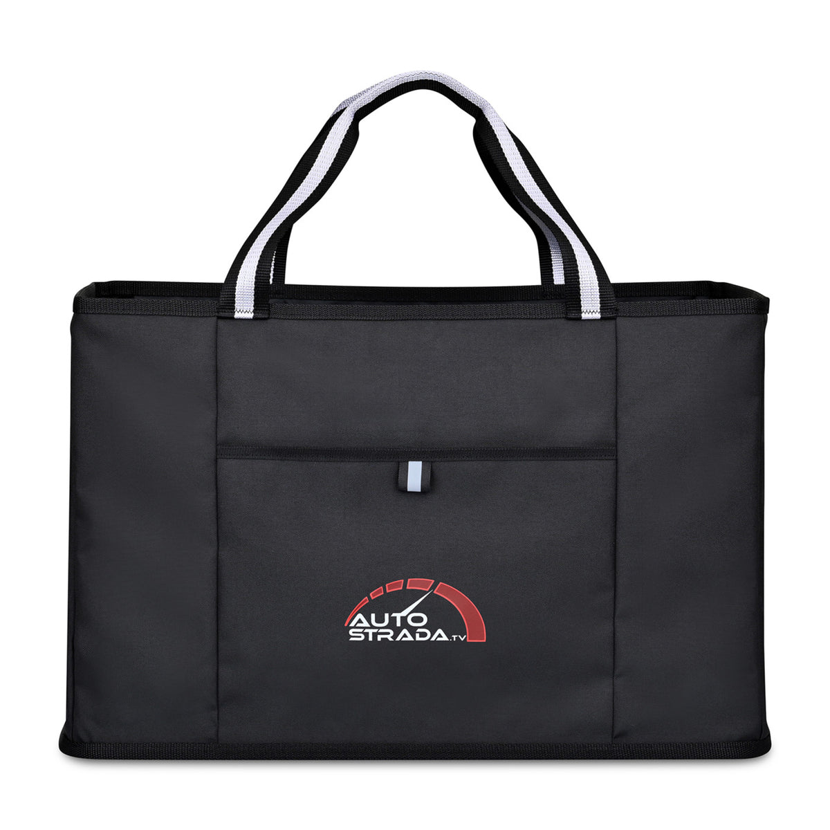 Structure Extra Large Utility Tote in Recycled PET Embroidery - Black - View 7