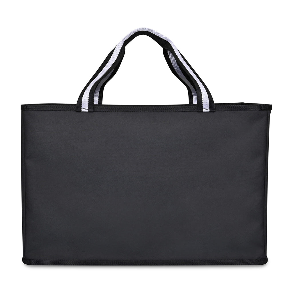 Structure Extra Large Utility Tote in Recycled PET Embroidery - Black - View 9