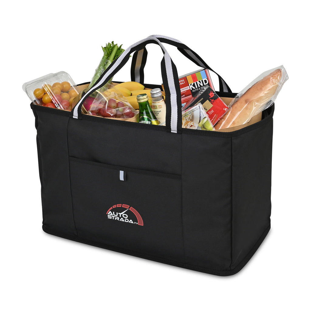 Structure Extra Large Utility Tote in Recycled PET Transfer - Black - View 6