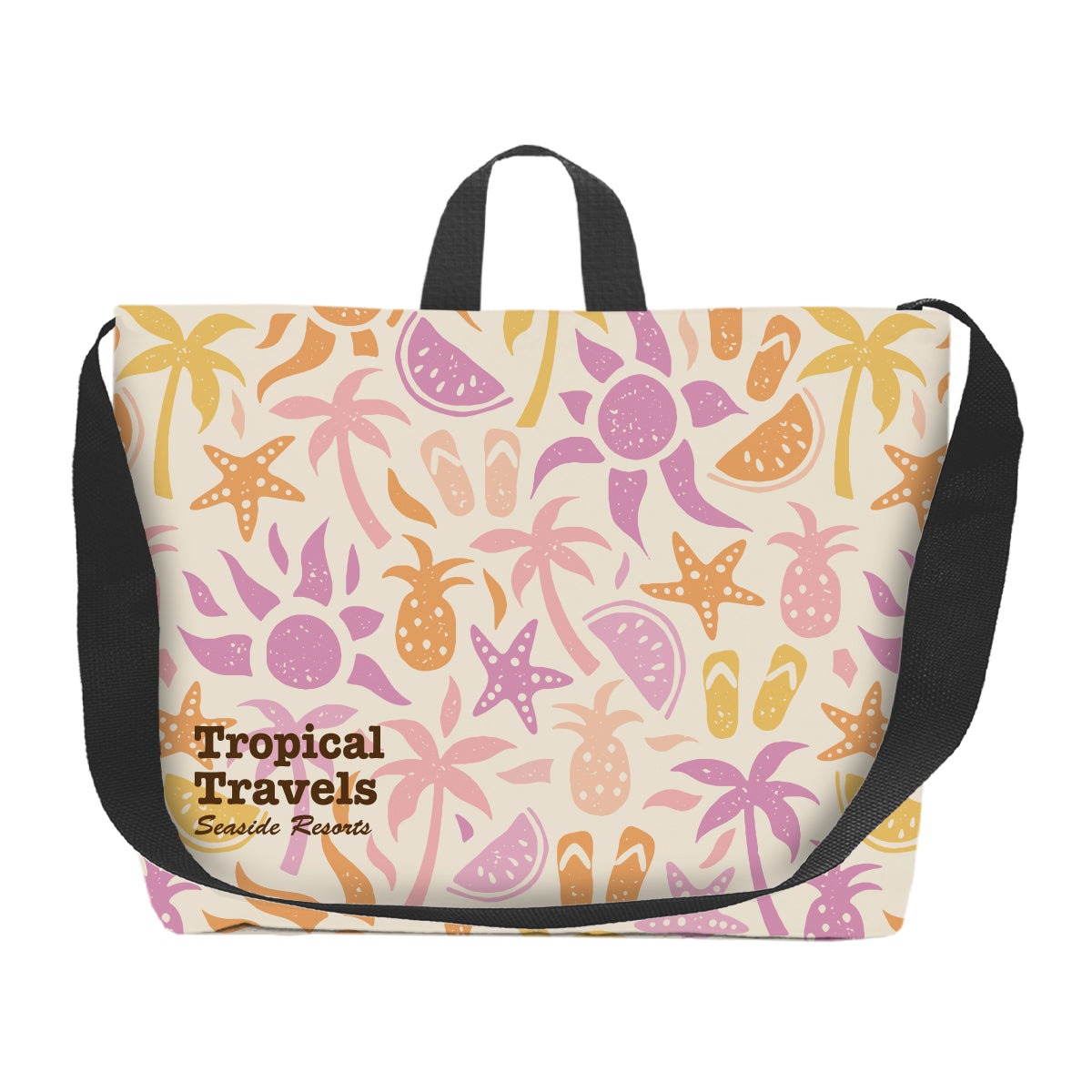 Sublime Conference Tote Bag in Recycled PET - White with Black - Sublimation