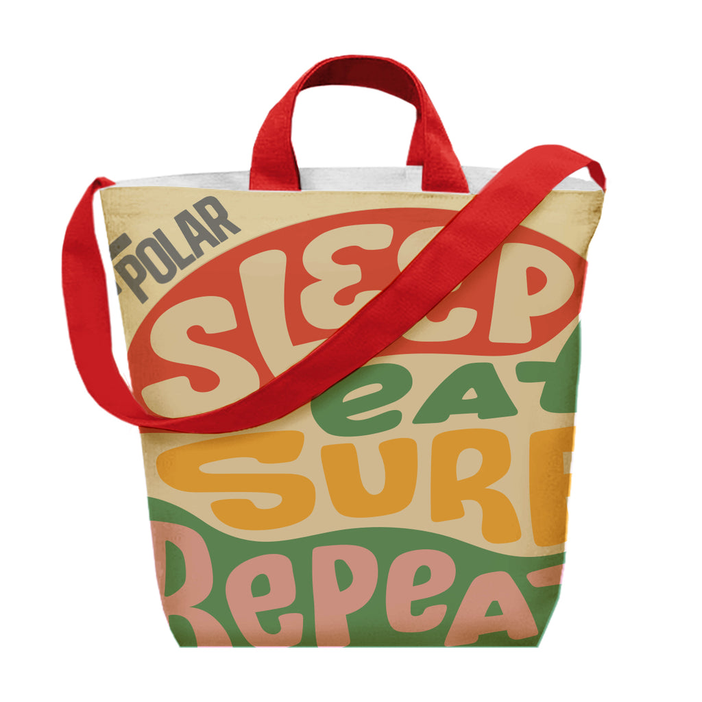 Sublime Satchel Tote Bag in Recycled PET - Red - Sublimation