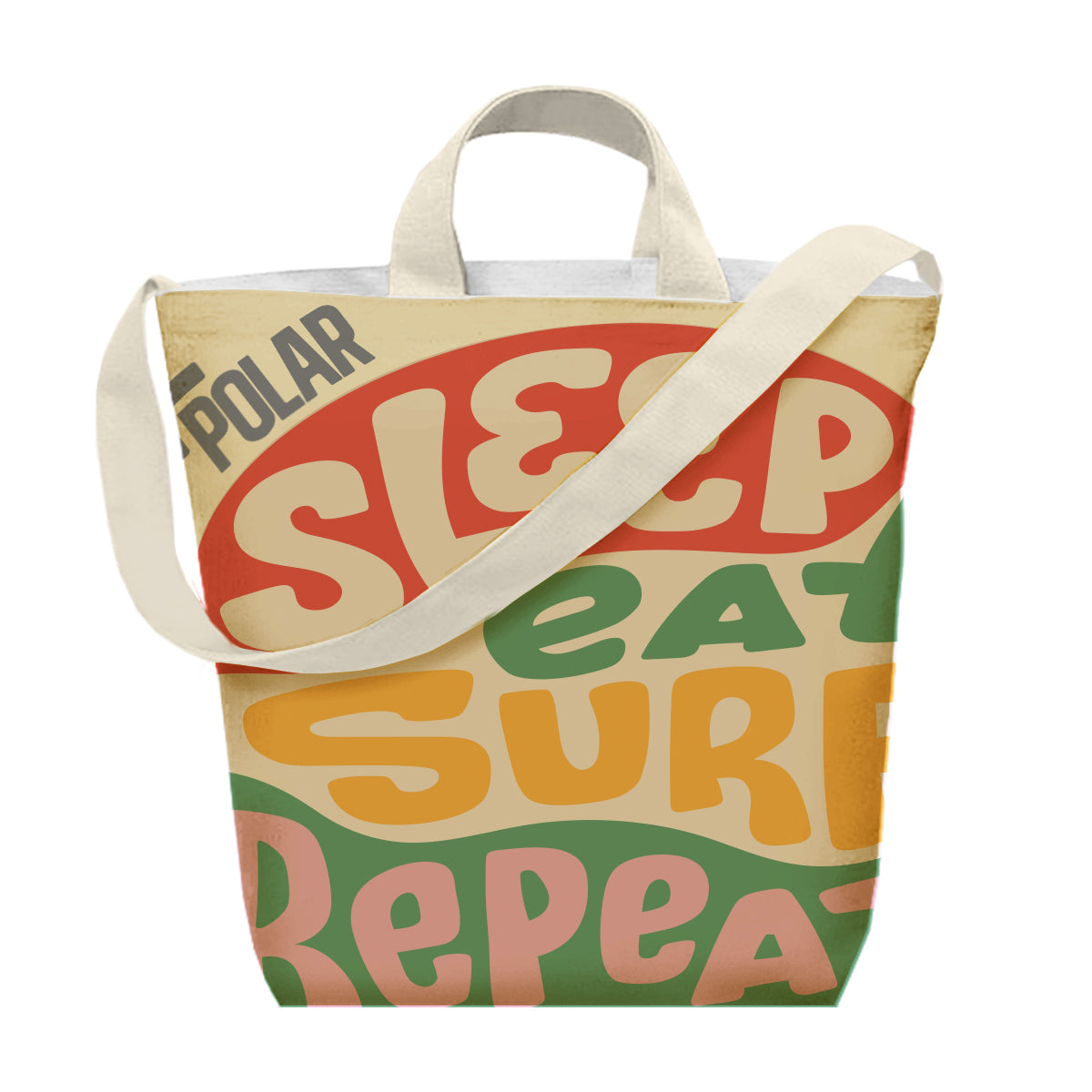 Sublime Satchel Tote Bag in Recycled PET - White - Sublimation