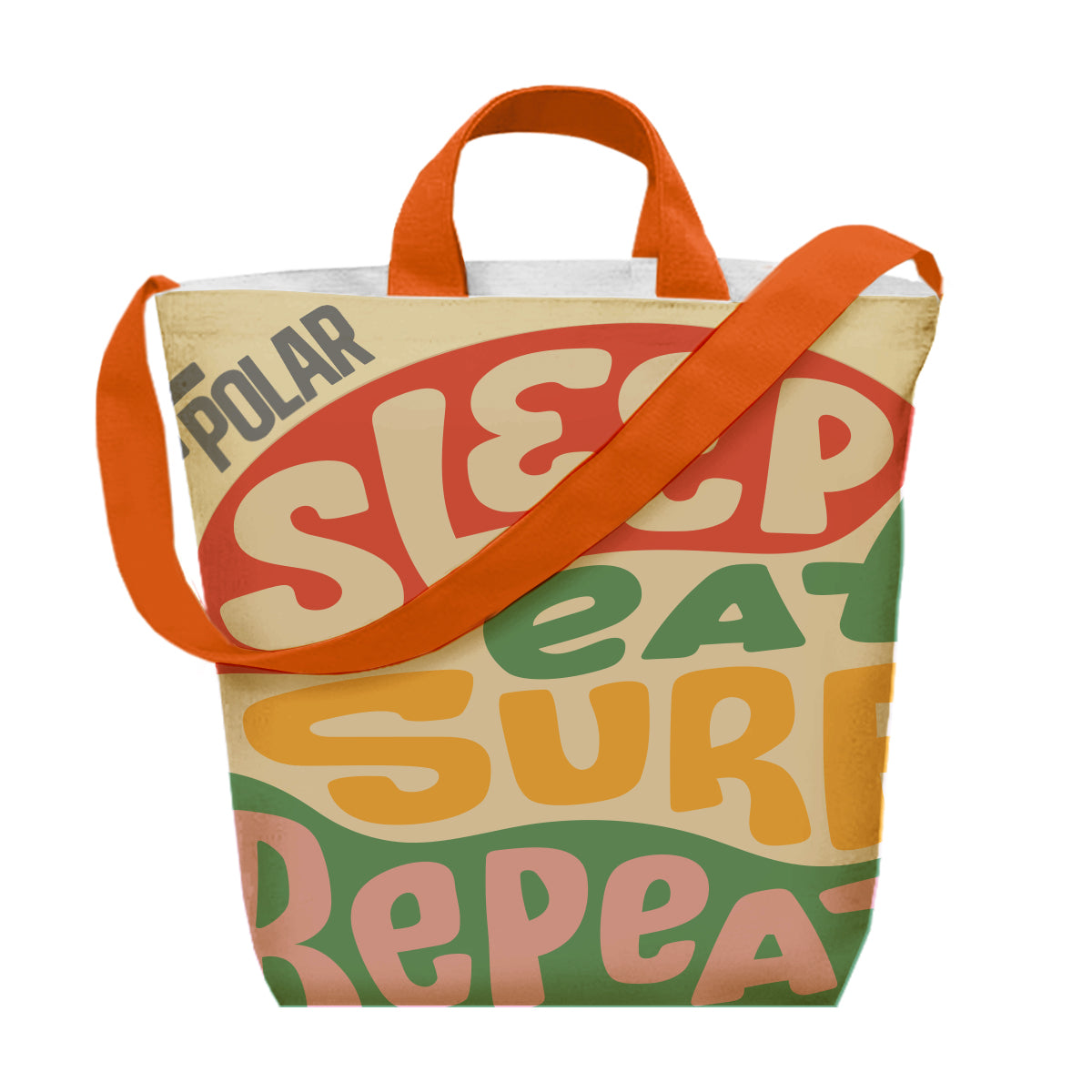 Sublime Satchel Tote Bag in Recycled PET - White - Sublimation