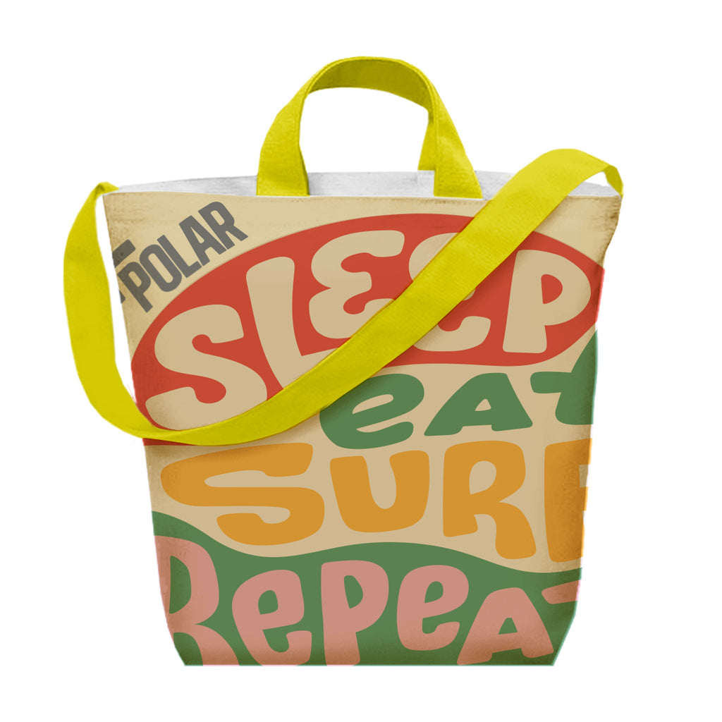 Sublime Satchel Tote Bag in Recycled PET - White - Sublimation
