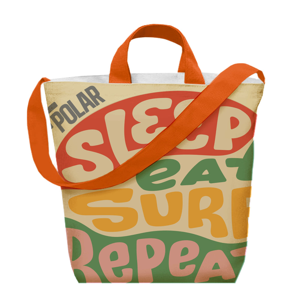 Sublime Satchel Tote Bag in Recycled PET - White - Sublimation