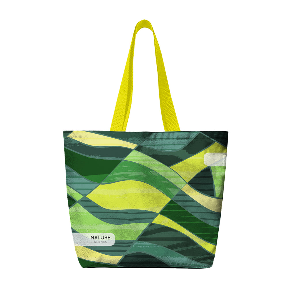 Sublime Tote Bag in Recycled PET - Yellow Handles - Sublimation