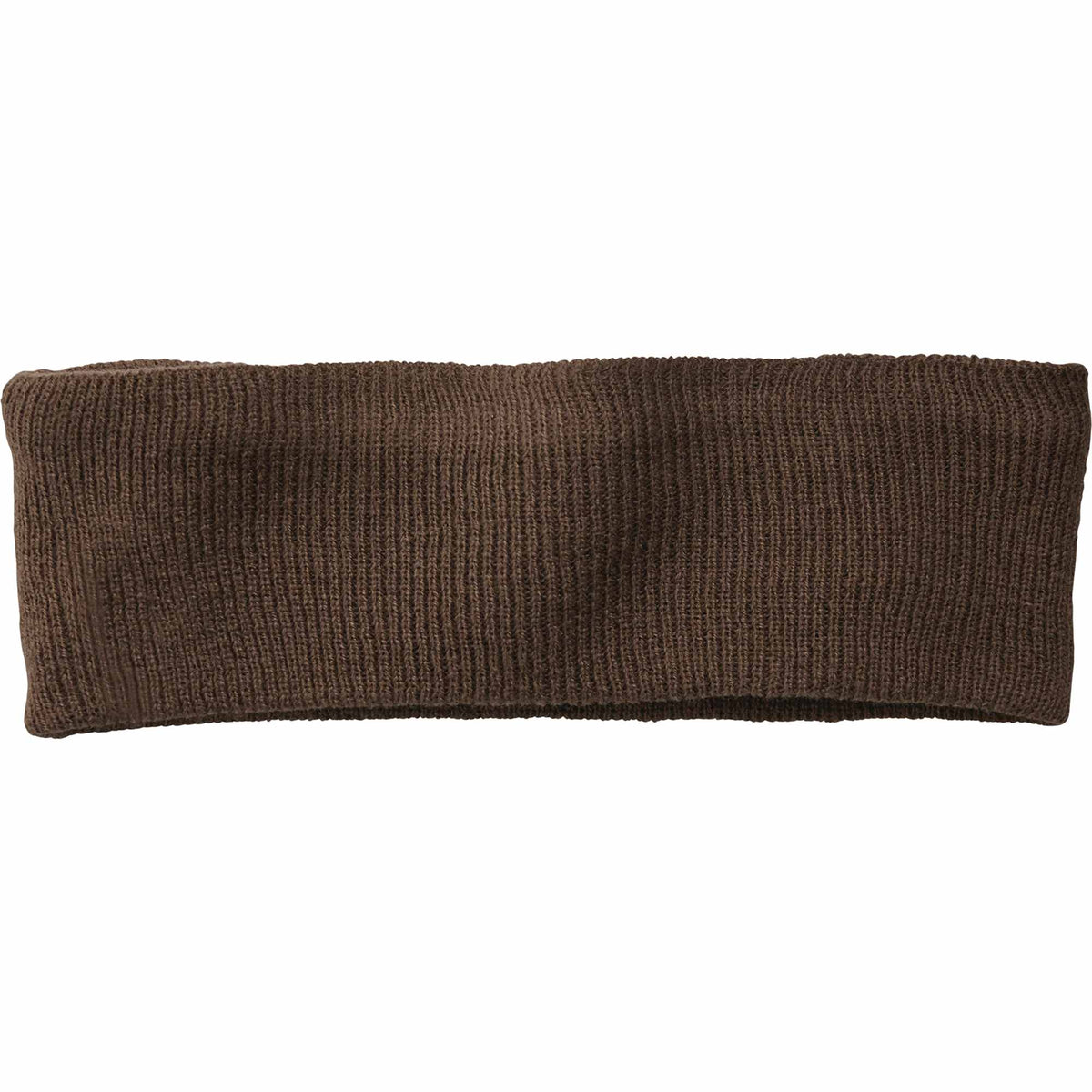 Succinct Rib Knit Headband and Neck Warmer Embroidery - Oak - Front Flat 2