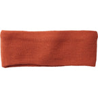 Succinct Rib Knit Headband and Neck Warmer Embroidery - Saffron - Front Flat 2