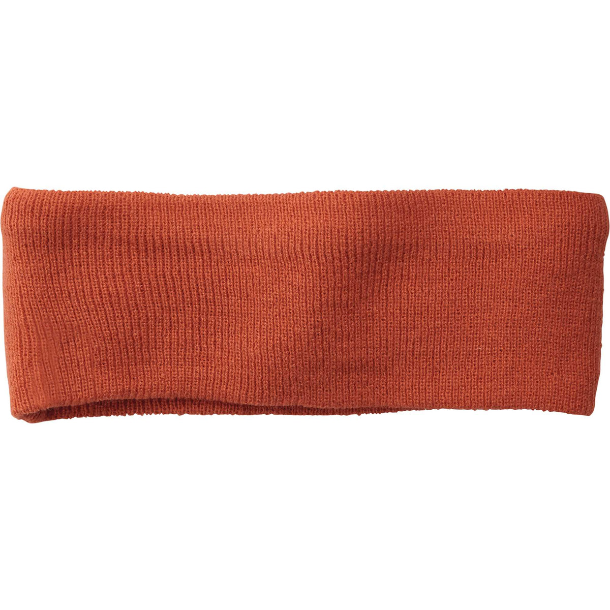 Succinct Rib Knit Headband and Neck Warmer Embroidery - Saffron - Front Flat 2
