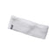 Succinct Rib Knit Headband and Neck Warmer Embroidery - White - Front Flat