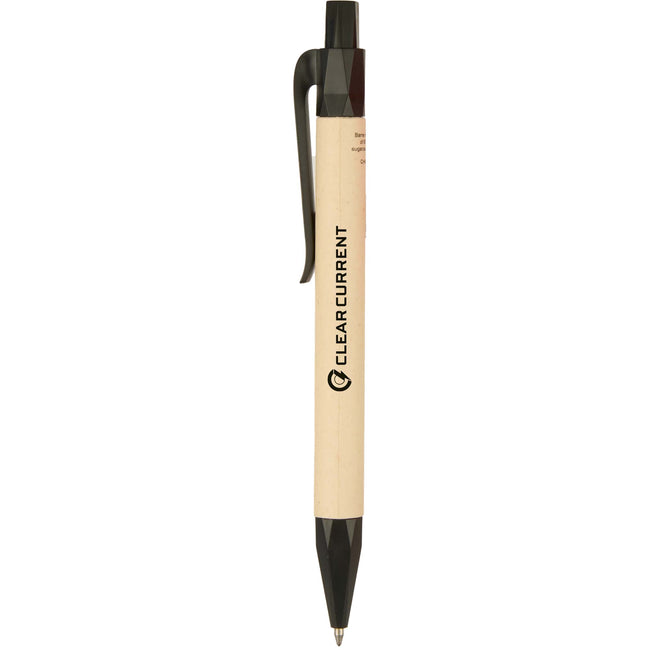 Sugarcane Paper Gel Pen with Recycled Accents Full Color