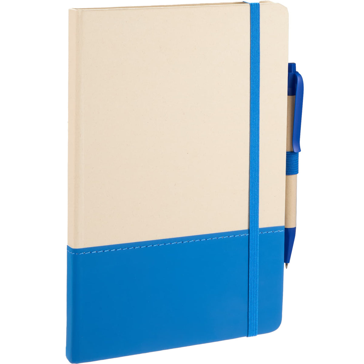 Sugarcane Paper Hardcover Notebook, 5.5 x 8.5 Inches - Blue - Right Angle 2