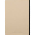 Sugarcane Paper Notebook, 5 x 7 Inches - Black - Back