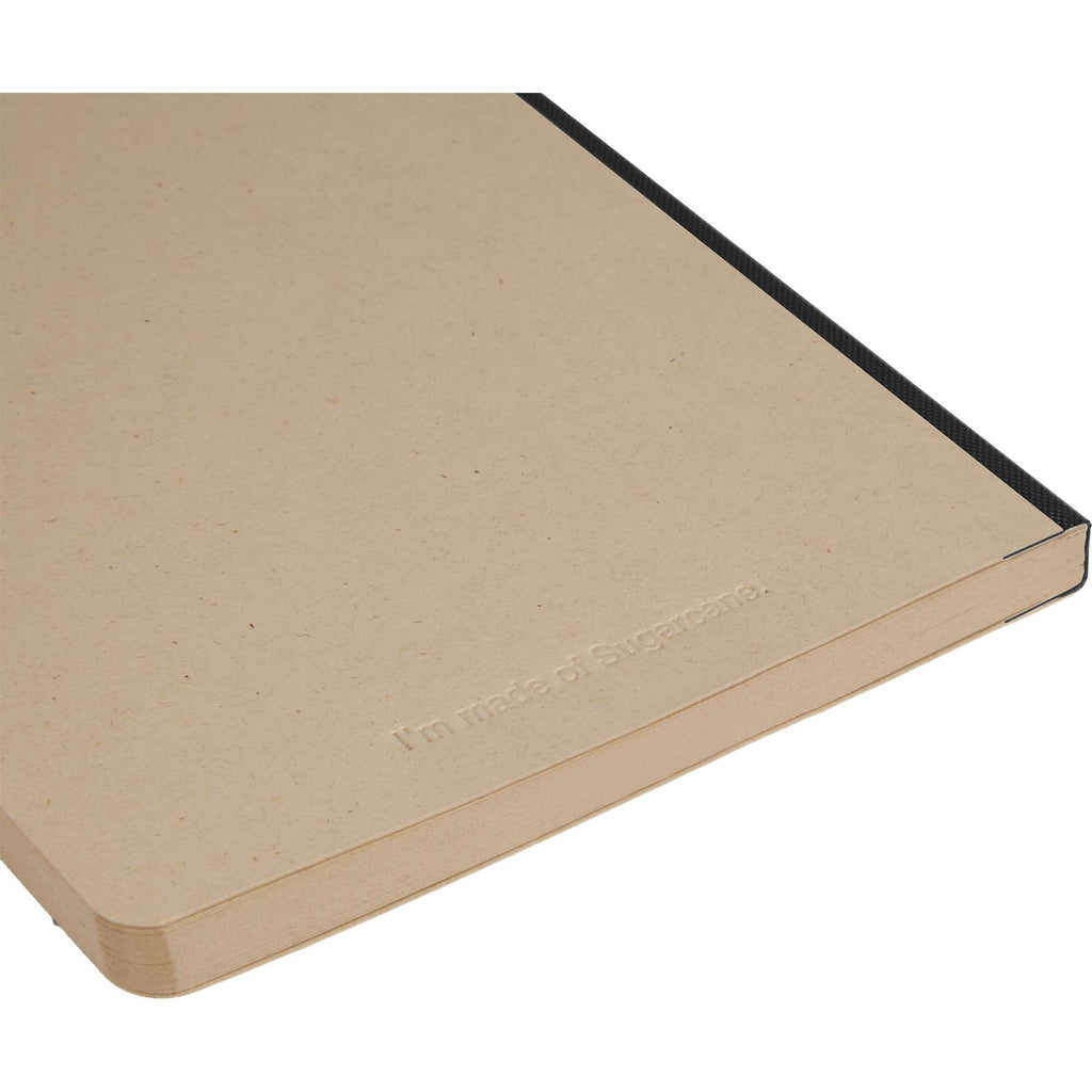 Sugarcane Paper Notebook, 5 x 7 Inches - Black - Detail