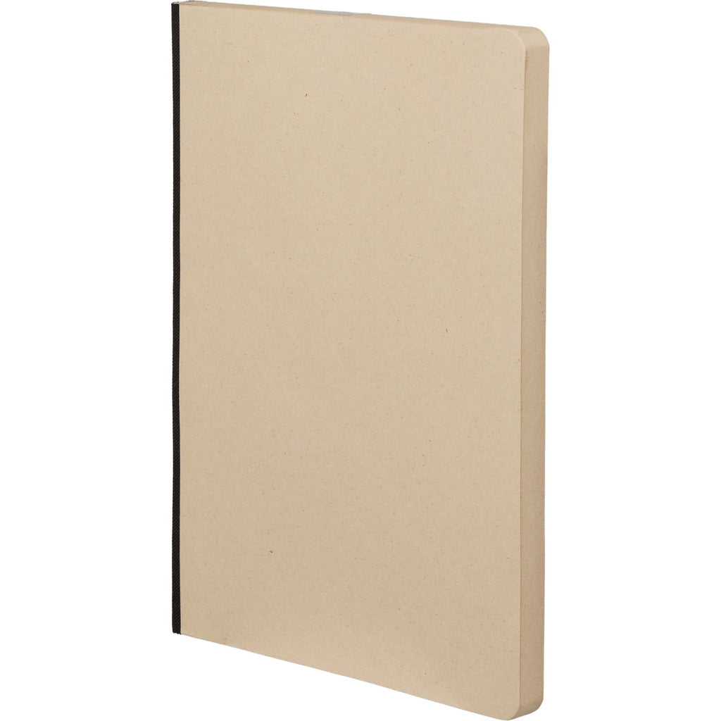 Sugarcane Paper Notebook, 5 x 7 Inches - Black - Left Angle