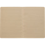 Sugarcane Paper Notebook, 5 x 7 Inches - Black - Open